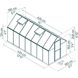 CANOPIA Mythos Alu Grün HKP 4 mm 7,9 m2