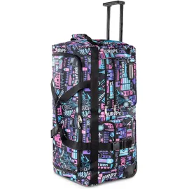Normani Reisetasche mit 3 Rollen 80 Liter, Koffer, Mehrfarbig