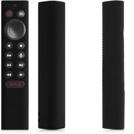 kwmobile Hülle Fernbedienung kompatibel mit Nvidia Shield TV pro/4K HDR Hülle - Silikon Case für TV Zubehör in Schwarz