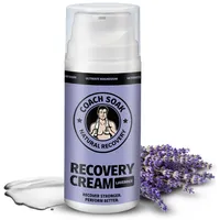 coach soak Recovery Cream - Magnesium Lotion mit MSM für Männer, Frauen und Sportler, Recovery Massagelotion mit Entspannungsvorteilen, Magnesiumchlorid und ätherische Öle - Lavendel 100ml