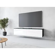 Home Affaire Lowboard  mit Beleuchtung  Grau  Kunststoff/Spanplatte