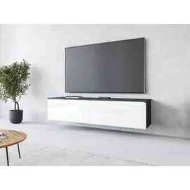 Home Affaire Lowboard  mit Beleuchtung  Grau  Kunststoff/Spanplatte
