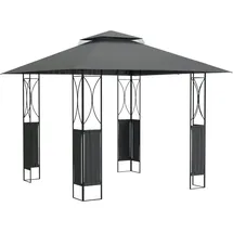 vidaXL Pavillon mit Dach Anthrazit 300x300x270 cm Stahl