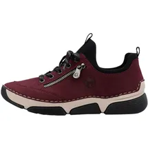 Rieker Sneaker in Schwarz/Bordeaux | Gr.: 40