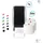 Blanc HYGIENIC SET: 1x Toilettenpapierspender Doppelrollen Blanc Cosmos + 32 Toilettenpapierrollen Long Life 3L - PRODUKTSET