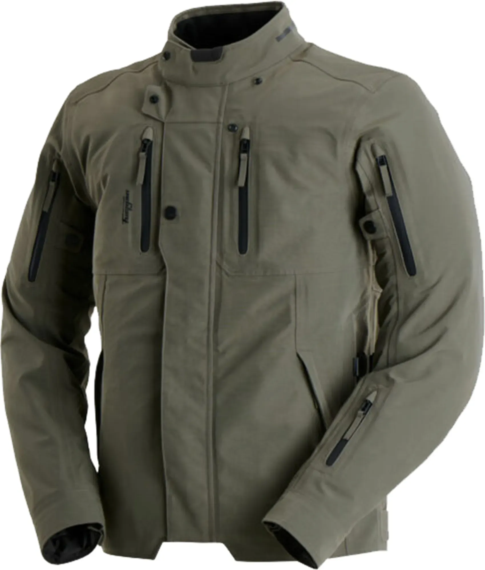 Furygan Harris Trooper Motorfiets Textieljas, grijs, XL Voorman