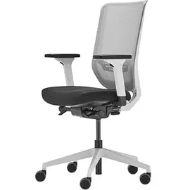 Trendoffice by Dauphin Bürostuhl to-sync work mesh, 9242SY2FVKVW Stoff weiß, Gestell weiß