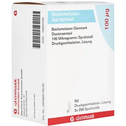 BECLOMETASON Glenmark Dosieraerosol 100 μg/Sprü.St 400 Sp