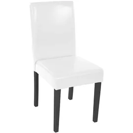 MCW Esszimmerstuhl Littau Leder weiß 4er Set