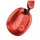 Baseus Encok D01 kabellos Kopfhörer Bluetooth Ohrhörer Over Ear Headset 360 Grad Mikrofon Faltbar 300 mAh Rot