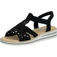 Rieker Keilsandalette Damen Schwarz 37