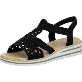 Rieker Keilsandalette Damen Schwarz 37
