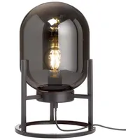 Fischer Leuchten Nachttischleuchte Tischlampe Leseleuchte Rauchglas Wohnzimmerleuchte H 34