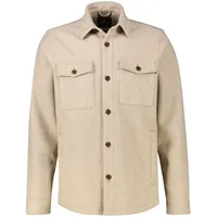 Lerros Übergrössen-Hemdjacke in Wolloptik - Foam White - 5XL