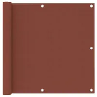 vidaXL Balkon-Sichtschutz Terrakotta-Rot 90x300 cm Oxford-Gewebe