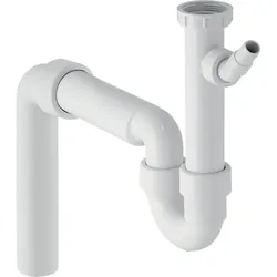 Geberit Spültisch-Ablauf G1 1/2x50 mm weiß in PP Universal-Abgangsbogen für ein Becken 152550111