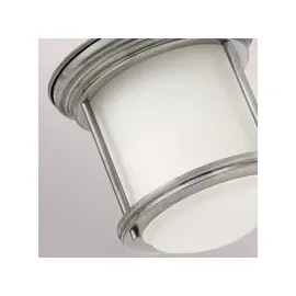 quintiesse Hadrian 1 Leuchtmittel Deckenleuchte Opalglas Nickel antik