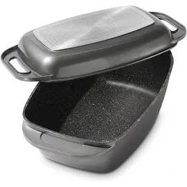 STONELINE XXL Bräter 43 x 26 cm anthrazit