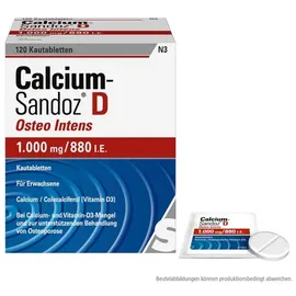 Hexal Calcium-Sandoz D Osteo intens Kautabletten