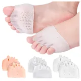 3 Pairs Silikon Zehenspreizer,Toe Inserts Foot Pads,für Schuhpolster, Bunion Vorfußpolster, Fußkissen für Ballen.