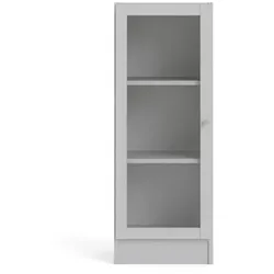Base Regal 1 Glastür weiss.