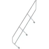 Günzburger MUNK zweiter Handlauf Aluminium-Treppe 45° 7 Stufen