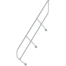 Günzburger MUNK zweiter Handlauf Aluminium-Treppe 45° 7 Stufen