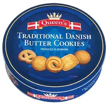 QUEENS Danish Butter Cookies, Traditionelle dänische Butterkekse, 500 g