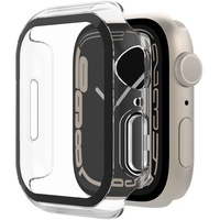 Belkin ScreenForce antimikrobieller TemperedCurve 2-in-1-Displayschutz mit Schutzrand für Apple Watch (40mm/41mm) transparent (OVG003zzCL)
