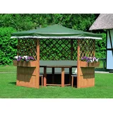 Promadino Marburg Gartenpavillon 3,09 x 3,09 m braun