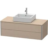 Duravit „XSquare“ Waschtischunterbau wandhängend 120,0 x 54,8 cm, in Leinen