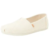 TOMS Alpargata CloudBound Flacher Slipper, Natural Undyed Metallic Linen