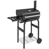 Outsunny Holzkohlegrill Metall, 46.5x115x83 cm, Grills, Holzkohlegrills