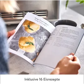 Springlane Eismaschine & Joghurtbereiter Elisa 2,0 L mit selbstkühlendem Kompressor 220 W, aus Edelstahl mit Kühl- und Heizfunktion, inkl. Rezeptheft (Elisa Anthrazit)
