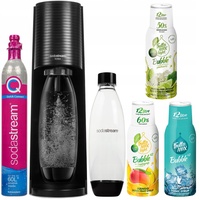 Sodastream Terra Black Set + 1 Flaschen + 3 Set Fruttamax Sirup