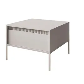 Lukmebel Lookway Couchtisch, Beige, Holzwerkstoff, 68x48.4x68 cm, Wohnzimmer, Wohnzimmertische, Couchtische