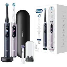 Oral-B iO Series 9 Duopack Black Onyx + 2. Handstück Rose Quartz + Aufsteckbürsten 2 St.