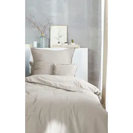 Primera Bettwäsche Stonewashed Beige 240 x 220 cm + 2 x 80 x 80 cm