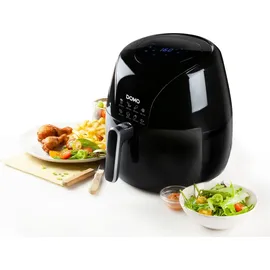 DOMO Heißluftfritteuse XXL 5,5L 2000W schwarz