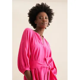 Seidensticker Sommerkleid Schwarz Uni Pink XL