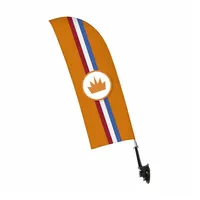 Showdown Displays Showdown Fensterflagge - Krone - Orange