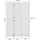 Homestyle4u Paravent Weiß Holz 120x170x2 cm, 1357