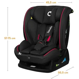lionelo Aart i-Size Schwarz/Rot