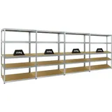 Proregal Mega Deal 4x Schwerlastregal Big Elephant M HxBxT 180 x 120 x 60 cm Fachlast 250 kg Verzinkt