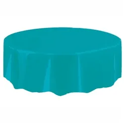 Tischdecke rund türkis