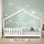 ML-Design Hausbett 80 x 160 cm Kiefer massiv weiß