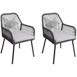 MCW MCW-O12 Gartenstuhl 2er-Set 0 x 0 x 0 cm grau