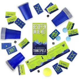 Gesellschaftsspielset mit 15 alkoholischen Spielen aus aller Welt für Erwachsene