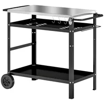 Outsunny Grillwagen schwarz