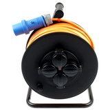 Profi Camping Kabeltrommel CEE Stecker Außen H07BQ-F Pur Leitung 3g1,5 50m schwarz